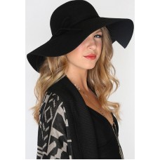 Mujer&apos;s Vintage Fashion Wide Brim Floppy Warm Wool Felt Bowler Fedora Hat Cap  eb-18834698